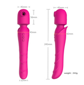 Vibrador Pink Sucking Wand - Cake Sex Shop 2